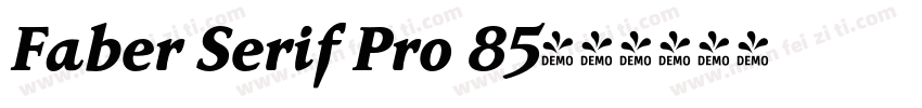 Faber Serif Pro 85字体转换